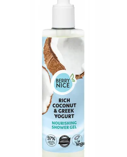 BERRY NICE NAWILŻAJĄCY ŻEL POD PRYSZNIC KOKOS I JOGURT GRECKI 280 ML