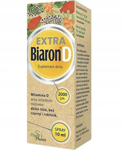 Biaron D Extra witamina D 2000 j.m. Spray do ust, 10 ml 
