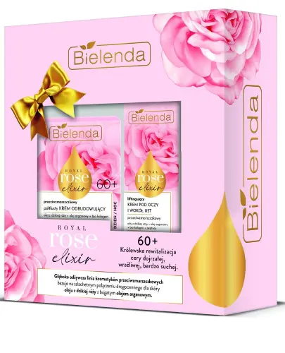 BIELENDA ROYAL ROSE ELIXIR 60+ KREM NA DZIEŃ I NA NOC + KREM POD OCZY ZESTAW 