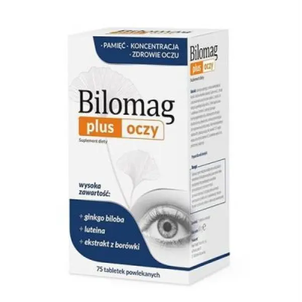 Bilomag Plus Oczy, 75 tabletek