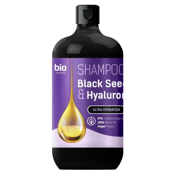 Bio Naturell  Szampon z olejkiem z czarnuszki i kwasem hialuronowym do wszystkic h rodzajów włosów, 946 ml