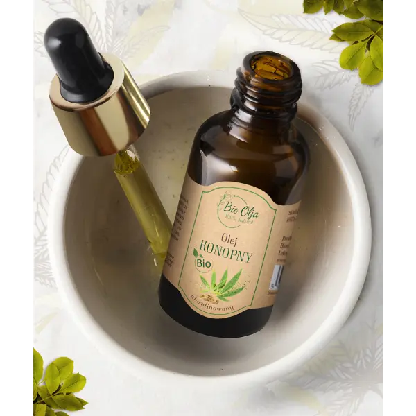 BIO OLJA OLEJ OLEJEK KONOPNY NIERAFINOWANY 50 ML