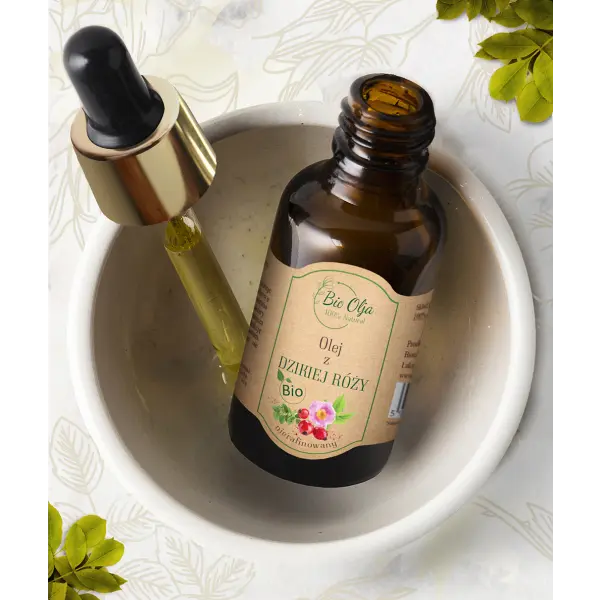 BIO OLJA OLEJ OLEJEK Z DZIKIEJ RÓŻY BIO NIERAFINOWANY 50 ML