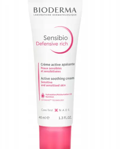 BIODERMA SENSIBIO DEFENSIVE RICH AKTYWNY KREM KOJĄCY 40ML