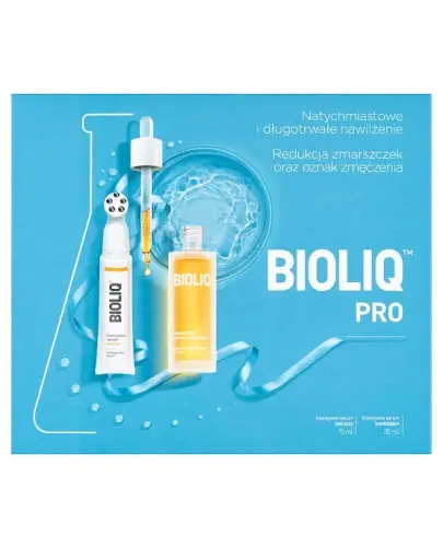 BIOLIQ PRO ZESTAW SERUM POD OCZY + SERUM NAWILŻAJĄCE 