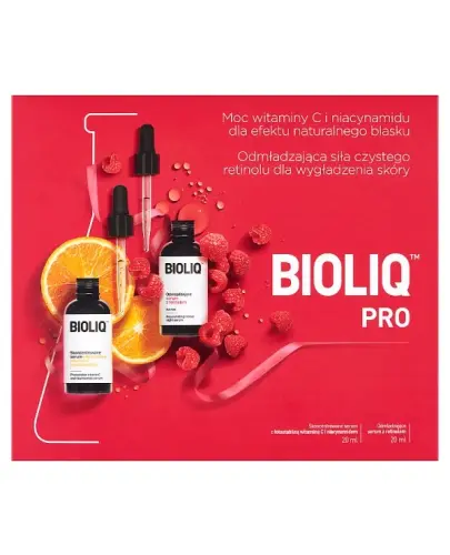 BIOLIQ PRO ZESTAW SKONCENTROWANE SERUM Z WIT C + SERUM Z RETINOLEM