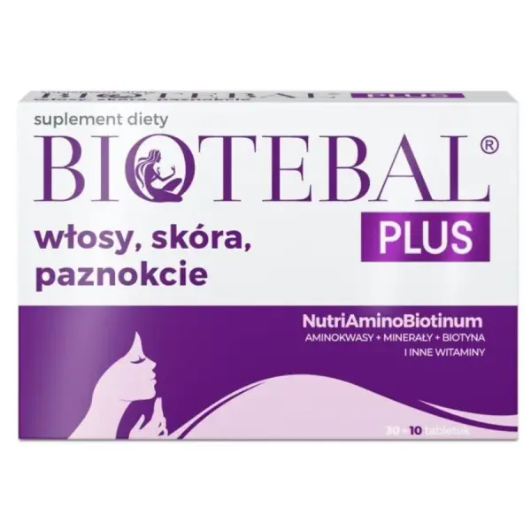 Biotebal PLUS Włosy, skóra, paznokcie 40 tabl.