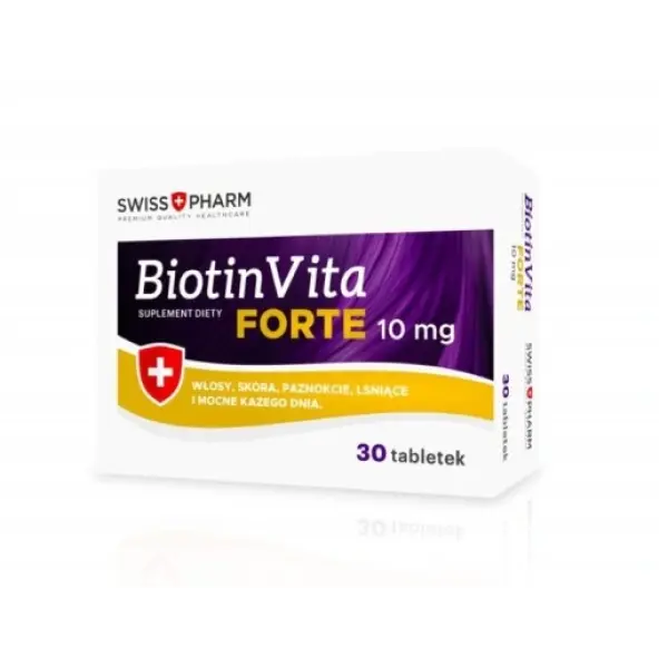 BiotinVita Forte 10 mg 30 tabl. SWISSPHARM