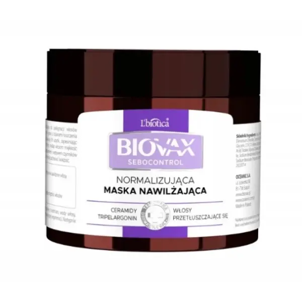 BIOVAX Sebocontrol Normalizująca maska seboregulująca 250 ml