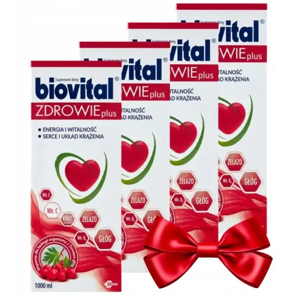 BIOVITAL ZDROWIE  PLUS Tonik 1 litr  4-pack ZESTAW