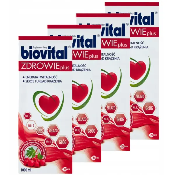 BIOVITAL ZDROWIE  PLUS Tonik 1 litr  4-pack ZESTAW