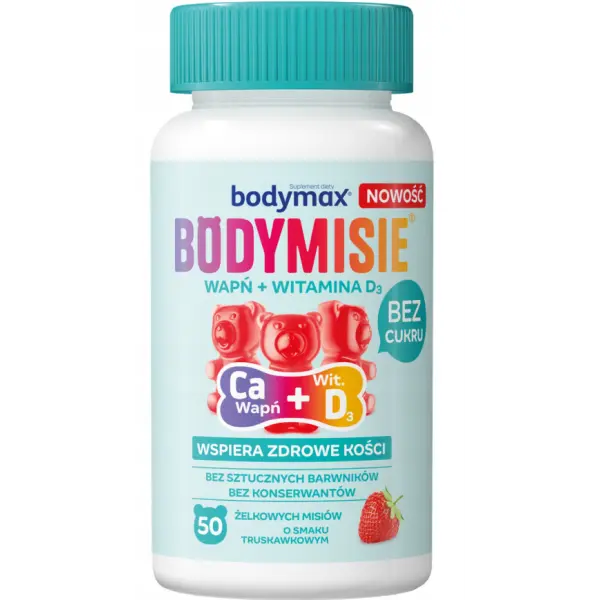 BODYMAX BODYMISIE WAPŃ + WIT.D3 ŻELKI BEZ CUKRU 50 SZT.