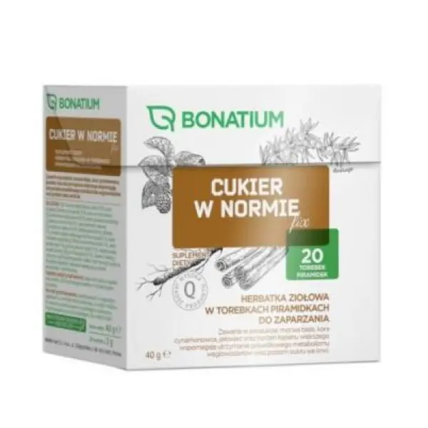 Bonatium Cukier w normie fix Herbatka ziołowa, 20 saszetek x 2 g