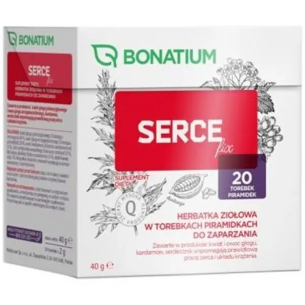 Bonatium Serce fix Herbatka ziołowa, 20 sasz.