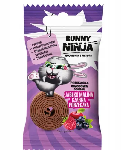 Bunny Ninja Przekąska jabłko-malina-porzeczka 15g