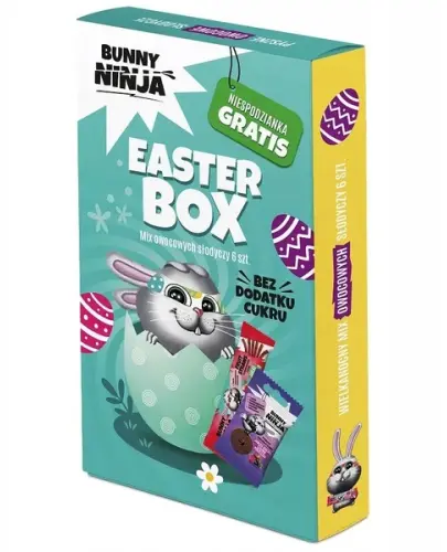 BUNNY NINJA  ZESTAW WIELKANOCNY OWOCOWE PRZEKĄSKI 93G