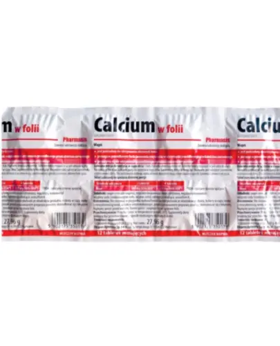 CALCIUM w folii WAPŃ 12 tabl. musujących