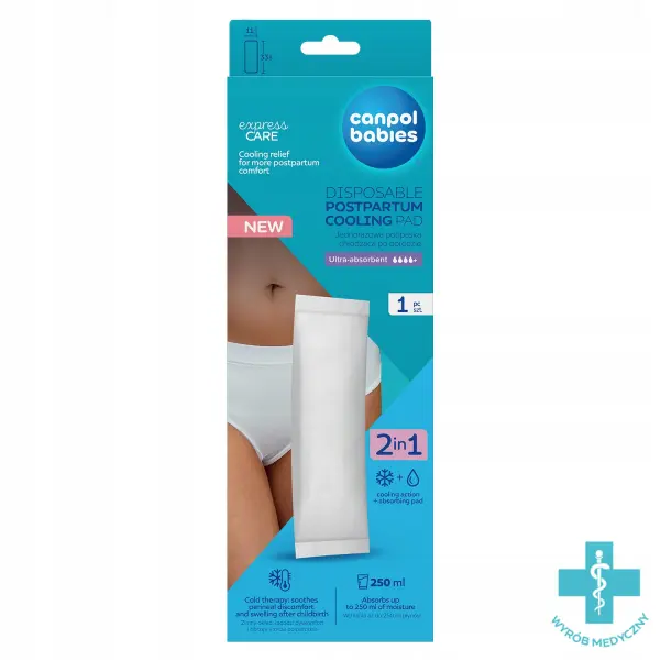 CANPOL BABIES JEDNORAZOWA PODPASKA CHŁODZĄCA PO PORODZIE 1 SZT.