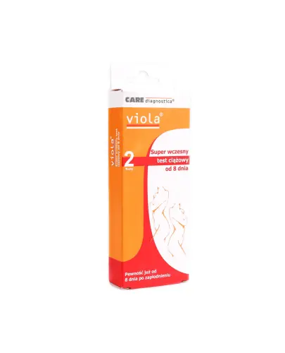CARE DIAGNOSTICA VIOLA SUPER WCZESNY TEST CIĄŻOWY OD 8 DNIA 2 SZTUKI