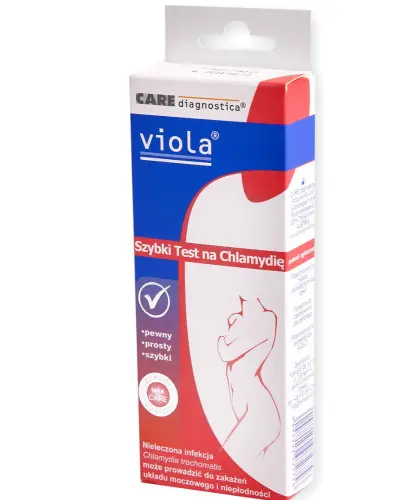 CARE DIAGNOSTICA VIOLA SZYBKI TEST NA CHLAMYDIĘ SZYBKI 1 SZTUKA