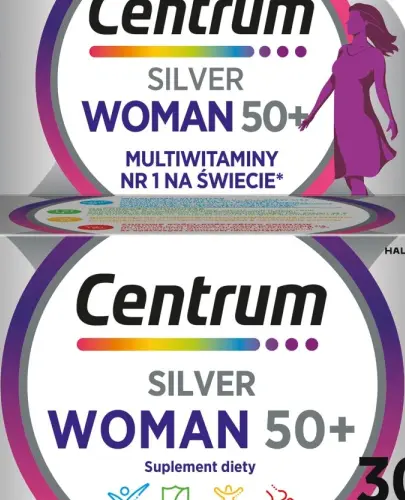 CENTRUM WOMEN SILVER 50+ ZESTAW WITAMIN I MINERAŁÓW DLA KOBIET 30 TABLETEK