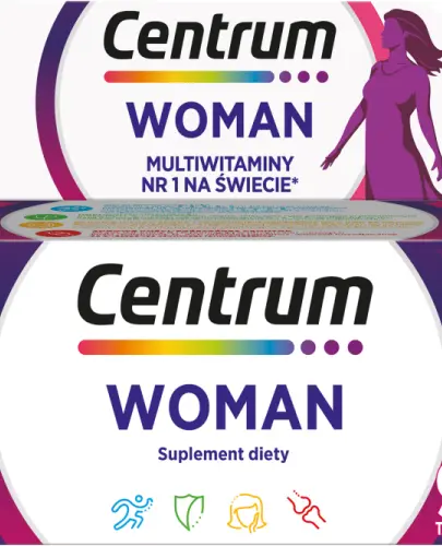 CENTRUM WOMEN ZESTAW WITAMIN I MINERAŁÓW DLA KOBIET 90 TABLETEK