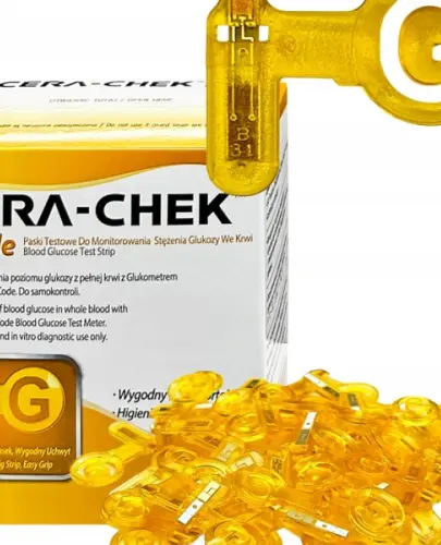 CERA CHEK PASKI DO GLUKOMETRU DO OZNACZANIA GLUKOZY 50SZT.