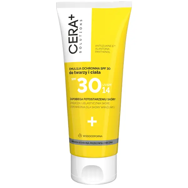 Cera+ Solutions Emulsja ochronna do twarzy i ciała SPF 30, 200 ml
