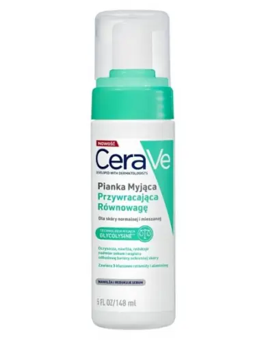 CeraVe, Pianka myjąca przywracająca równowagę, 148 ml