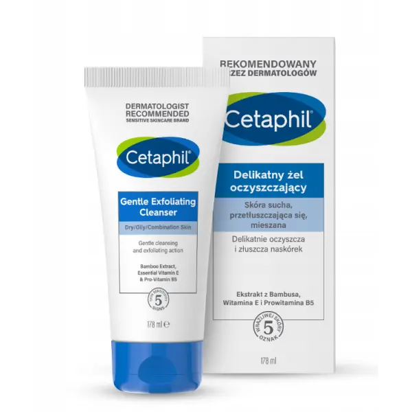 CETAPHIL delikatny żel oczyszczający z peelingiem 178 ml