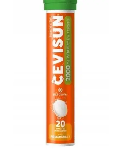 CEVISUN WITAMINA C 2000mg 20 tabl. MUSUJĄCYCH