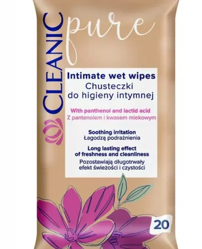 CLEANIC PURE CHUSTECZKI DO HIGIENY INTYMNEJ 20SZT.