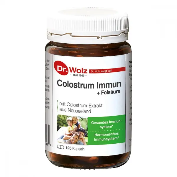 Colostrum Immun + Folsaure Dr. Wolz, 125 kapsułek
