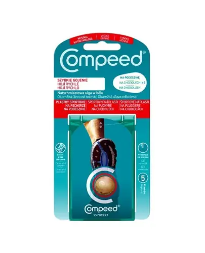 COMPEED PLASTRY NA PĘCHERZE NA PODESZWĘ 5 SZTUK + PREZENT