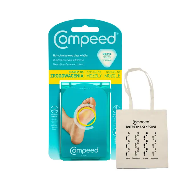 COMPEED PLASTRY NA ZROGOWACENIA ODCISKI ŚREDNIE 6 SZTUK + PREZENT