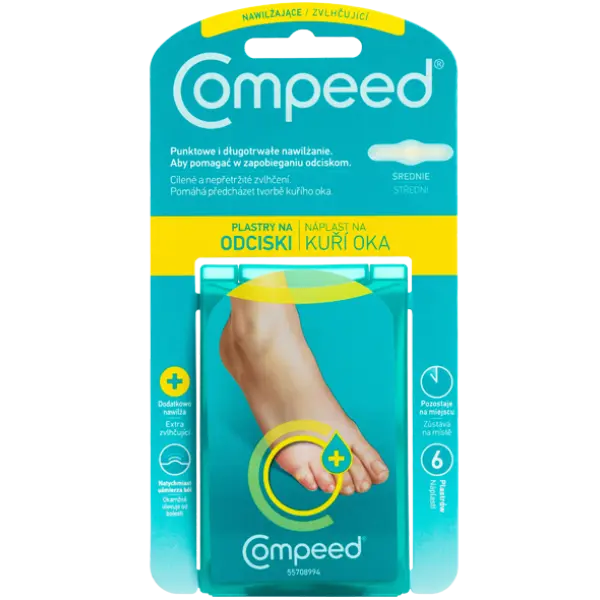 COMPEED PLSTRY NA ODCISKI NAWILŻAJĄCE 6 SZTUK