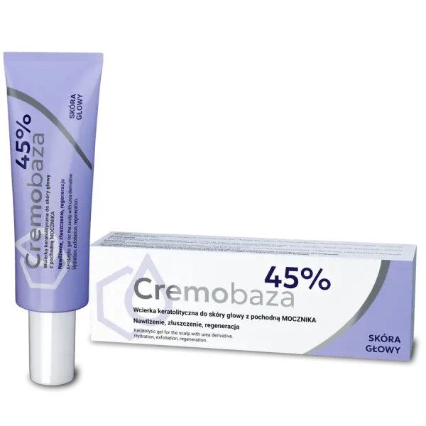 CREMOBAZA 45% WCIERKA KERATOLITYCZNA DO SKÓRY GŁOWY 30G