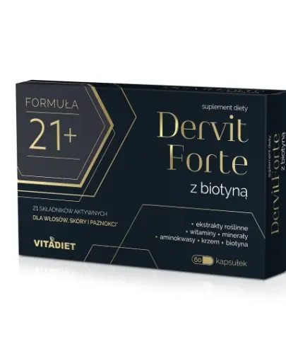 DERVIT FORTE z biotyną 60 kaps.