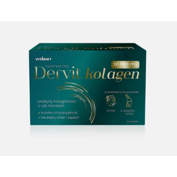 DERVIT KOLAGEN 10 000 mg 30 saszetek VITADIET 