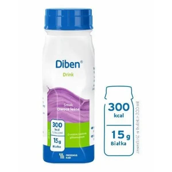 DIABEN DIBEN DRINK SMAK OWOCE LEŚNE 200 ML