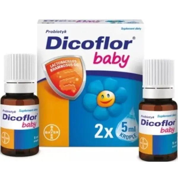 Dicoflor Baby probiotyk krople dla dzieci 2 x 5 ml