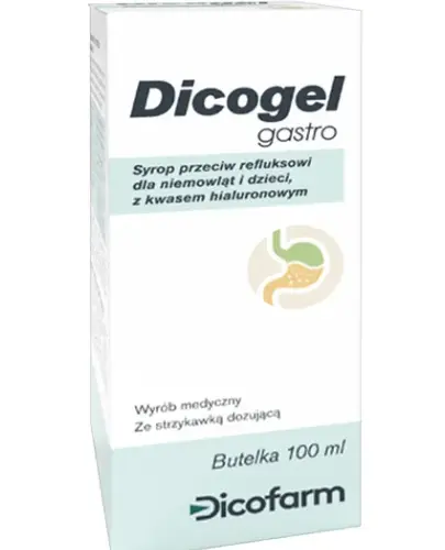 DICOGEL GASTRO NA REFLUKS U DZIECI I NIEMOWLĄT SYROP 100 ML