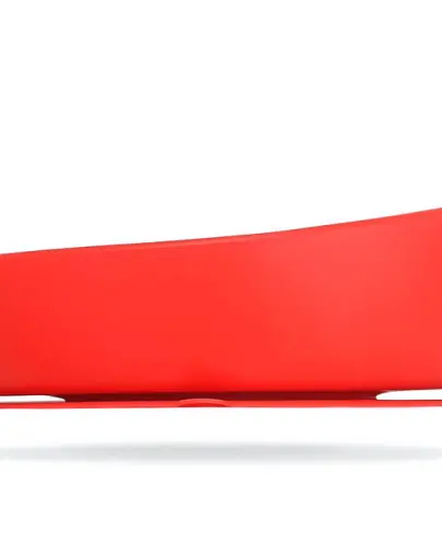 Doidy Bowl czerwona miseczka do nauki samodzielnego jedzenia silikonowa 350ml