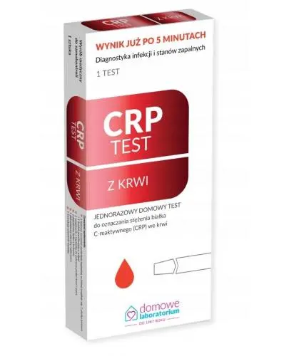 Test CRP z krwi do oznaczenia stężenia białka 1 sztuka