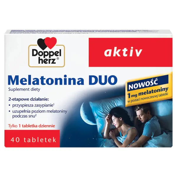 Doppelherz aktiv Melatonina Duo, 40 tabletek