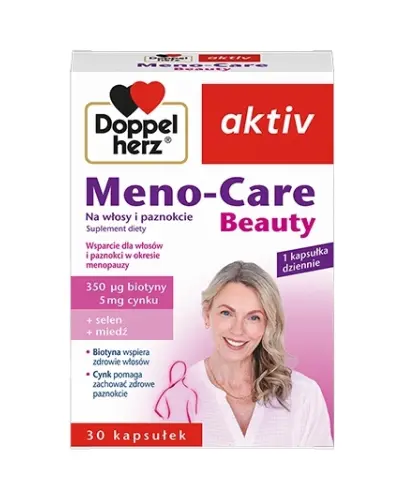 DOPPELHERZ AKTIV MENO-CARE BEAUTY NA WŁOSY I PAZNOKCIE MENOPAUZA 30 KAPSUŁEK