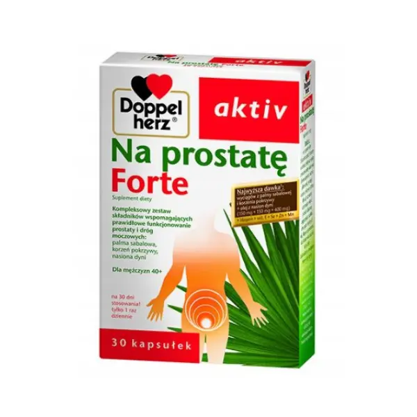 DOPPELHERZ AKTIV Na prostatę forte - 30 kaps.