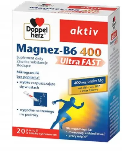 DOPPELHERZ AKTIV Na stres i przemęczenie + magnez, 30 tabletek