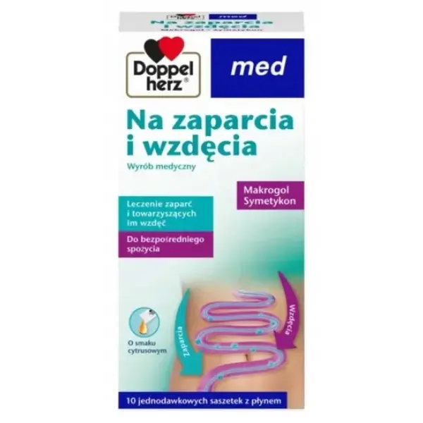 DOPPELHERZ MED NA ZAPARCIA I WZDĘCIA CYTRUSOWE 10 SASZETEK 