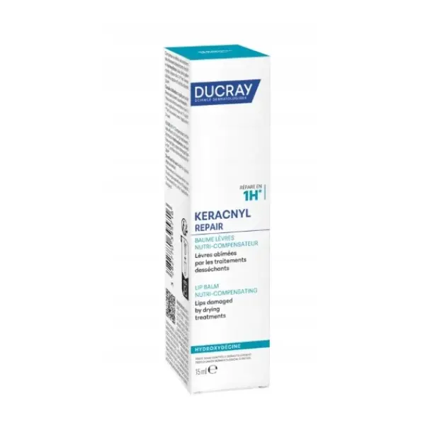 DUCRAY KERACNYL REPAIR Odżywczy balsam do ust, 15ml